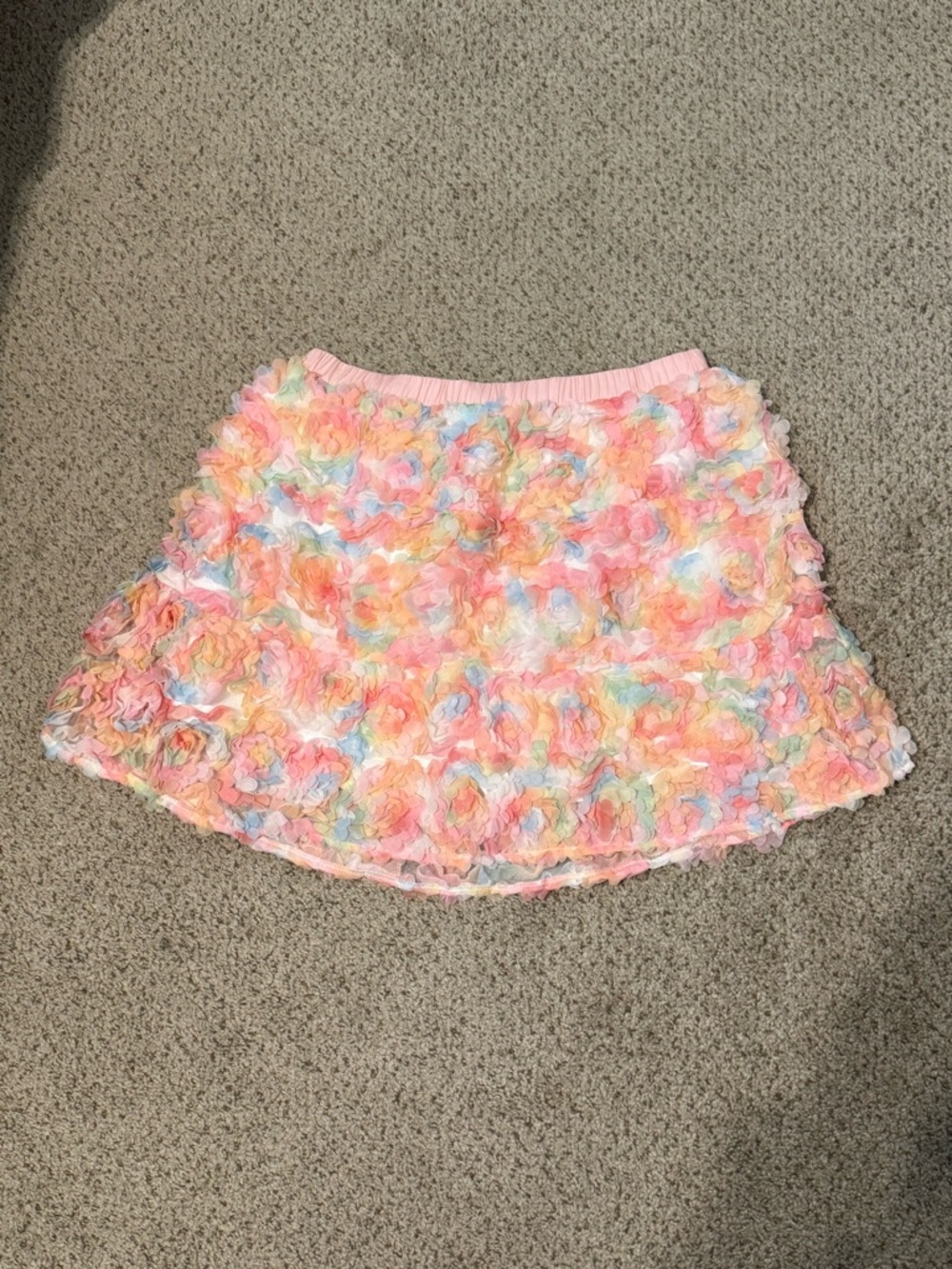 QUEEN OF SPARKLES Pastel Ruffle Skirt - Pink Multi